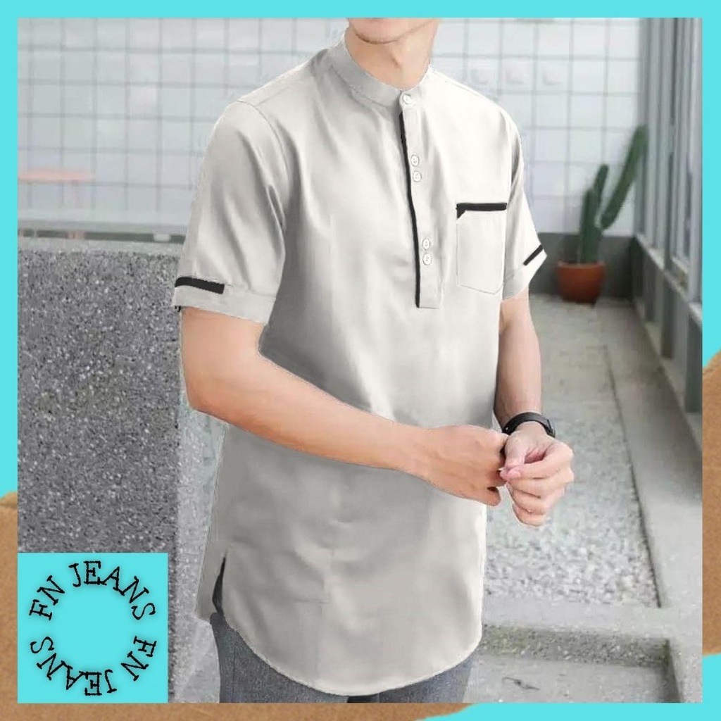 Atasan Lebaran Pria / Baju Muslim Pria Baju Lebaran Model Baru PKO 01