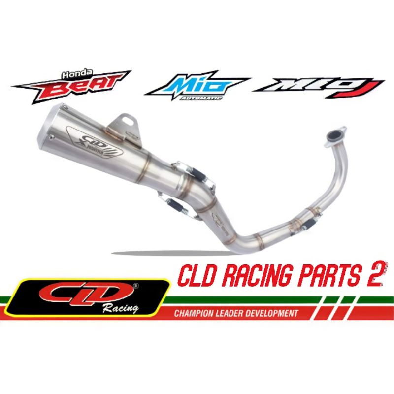 KNALPOT CLD RACING TYPE MONSTER X SERIES BEAT,MIO,MIO J,MIO M3,SCOOPY