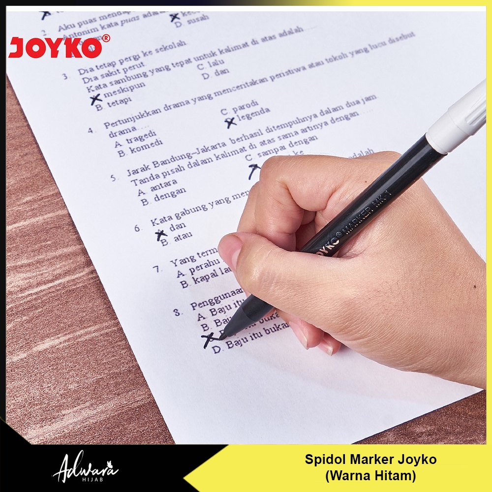 Spidol Marker Joyko MK-1 / Spidol Penanda Warna Hitam Original