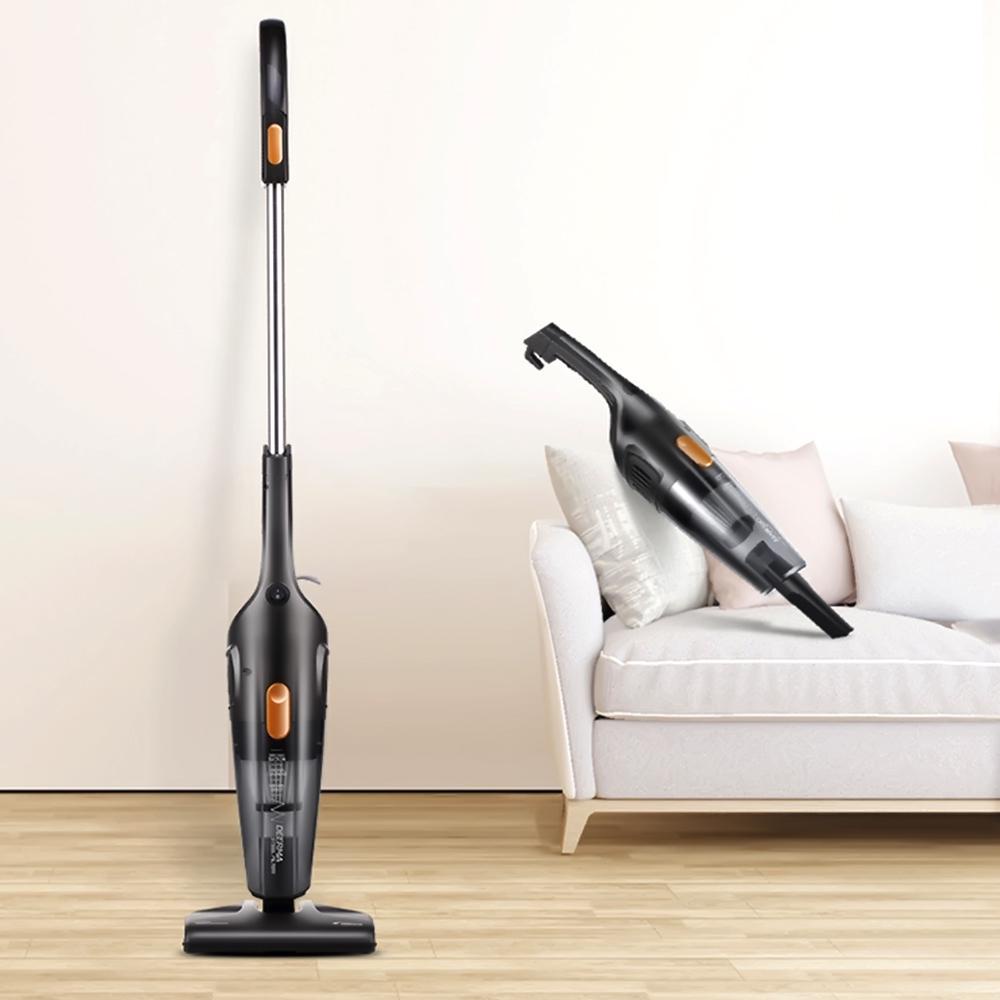 Deerma DX115C Portable Handheld Vacuum Cleaner Household Silent Strong Hisap Kuat 14000/16000Pa Sedot Debu Rambut Remah Makanan  Genggam dan Vertikal 2in1