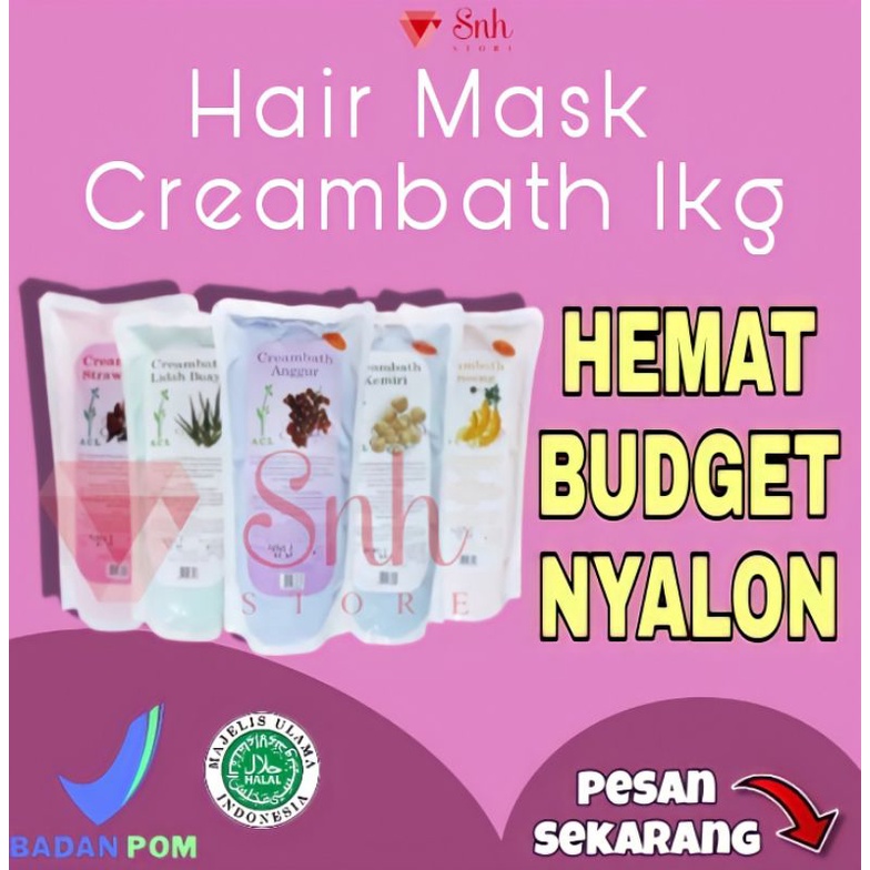 Creambath 1kg/hair mask 1kg/Creambath Rambut/masker rambut kiloan/Creambath Kiloan/hair mask/masker rambut salon/hair mask creambath/hair mask acl/krimbat rambut/masker rambut kiloan/masker rambut 1kg/masker rambut acl/masker rambut coklat/hair masker