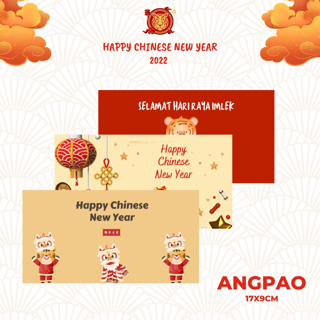 

[17x9cm] Angpao / Amplop Imlek 2022 Tahun Macan Chinese Year Murah