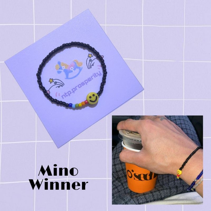 Winner (Mino) Beads Bracelet / Gelang idol korea