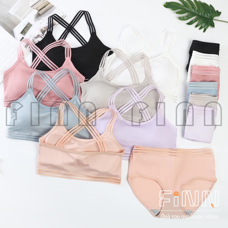 [ NEW ]Bra Set Bralette Untuk Wanita Sexy Bahan Katun Import - Bra Set Murah Fashion Wanita