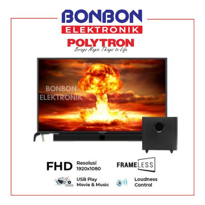 Polytron LED TV 40 Inch PLD 40B8951 Cinemax Soundbar Frameless Termurah