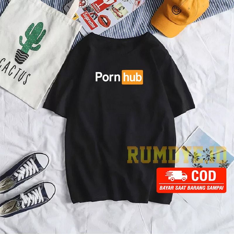 PALING LAKU I Kaos Pria dan Wanita Pornhub Cotton 30s