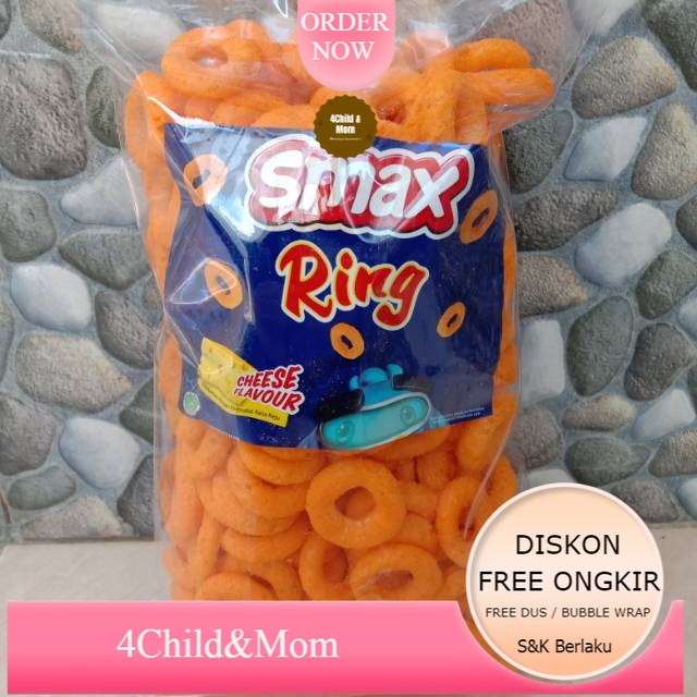 

Smax Ring Keju Snack Cemilan Makanan Ringan 300gr