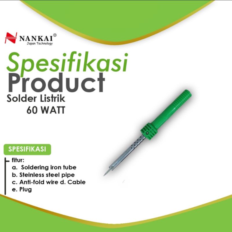 SOLDER LISTRIK 60WATT NANKAI BEST QUALITY PRODUCT