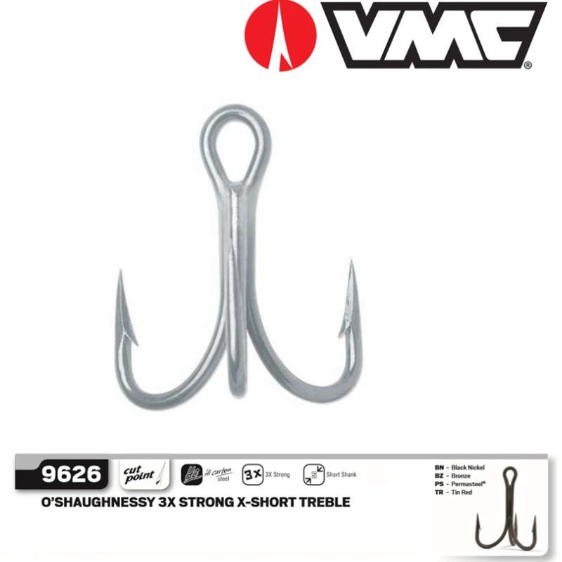 TREBLE HOOK VMC ALL SIZE