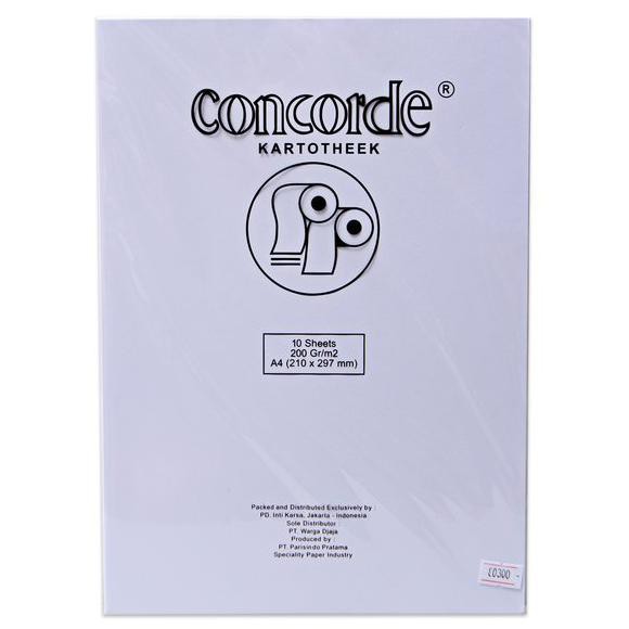 

Kertas Concorde A4 200 gram putih ( isi 10 pc)
