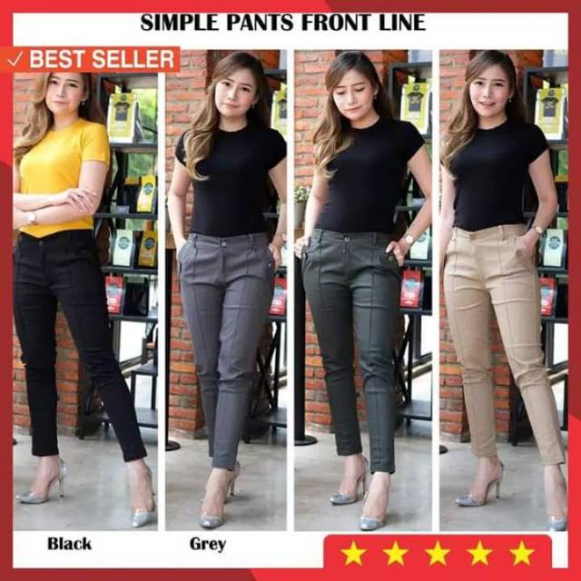 CELANA SIMPLE PANTS/CELANA TWILL/CELANA KERJA/BAGGY PANTS/CELANA IMPORT