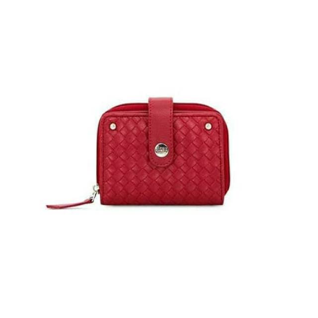 DOMPET KECIL WANITA DOMPET LIPAT SOPHIE MARTIN PARIS KULIT MERAH NEDHAYA TERBARU