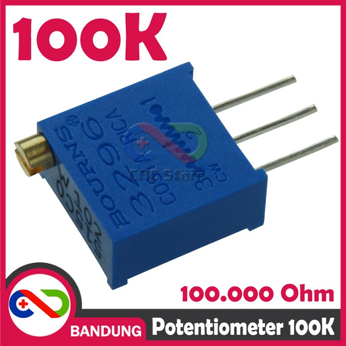 POTENSIOMETER 100K POTENTIOMETER POTENSIO TRIMPOT MULTITURN VR 3