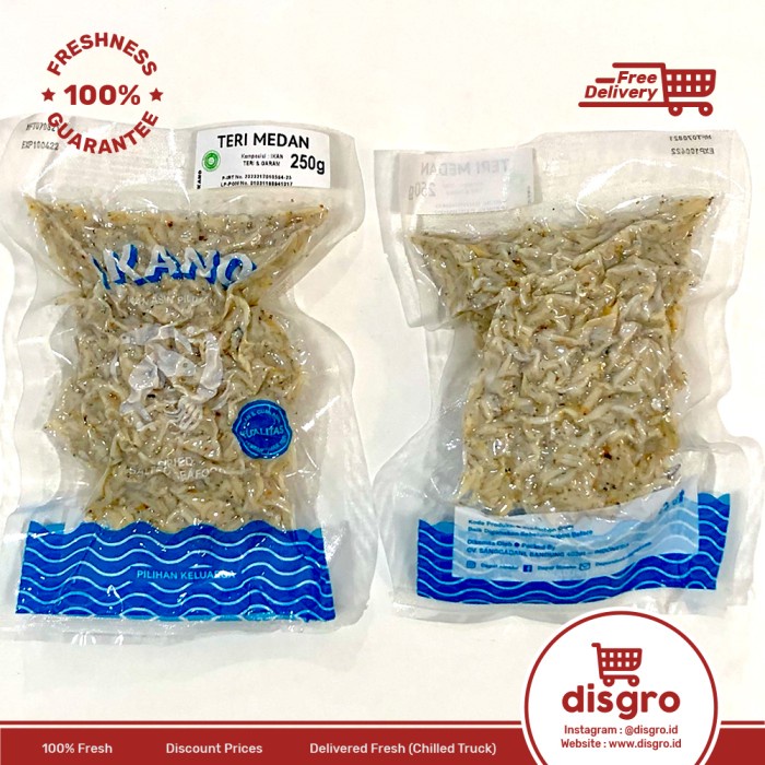 

Ikan Asin Teri Medan Ikano 250gr dried salted seafood