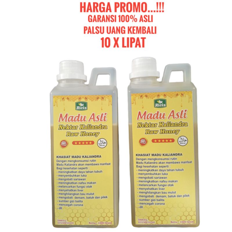 madu kaliandra madu asli kaliandra 1000gr raw honey madu murni madu mentah honeycomb madu ricis