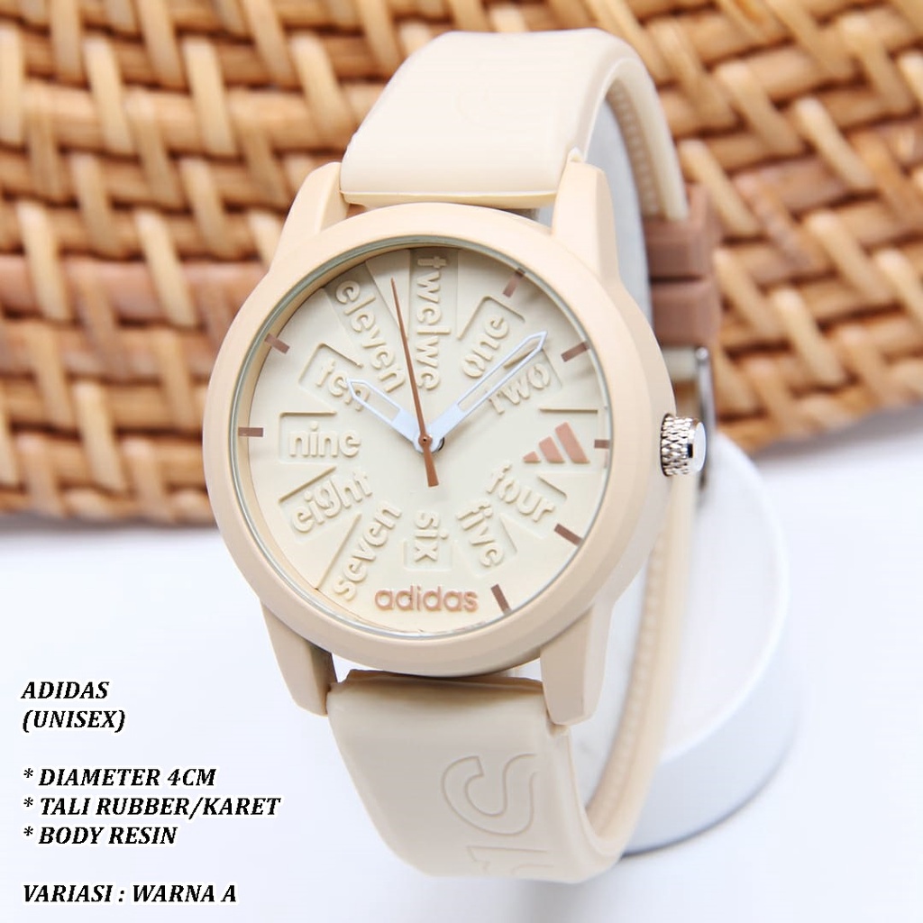 (BISA COD) JAM TANGAN UNISEX FASHION TALI RUBBER BODY RESIN POLOS