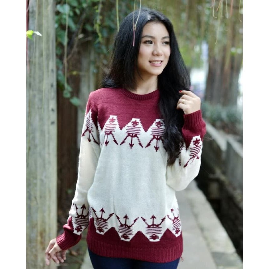 ATASAN RAJUT PRIA/SWETER RAJUT PRIA/ATASAN RAJUT WANITA KOREA RAFAEL TRIBAL PREMIUM