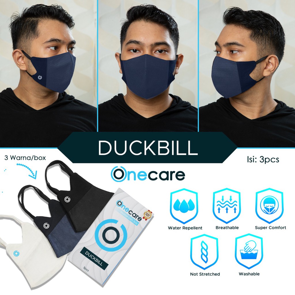 MASKER DUCKBILL KAIN 3 LAPIS ISI 12pcs DUCKBILL MASK