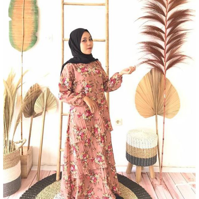 DRESS LINA BUNGA Plisket // DRESS PLISKET PREMIUM