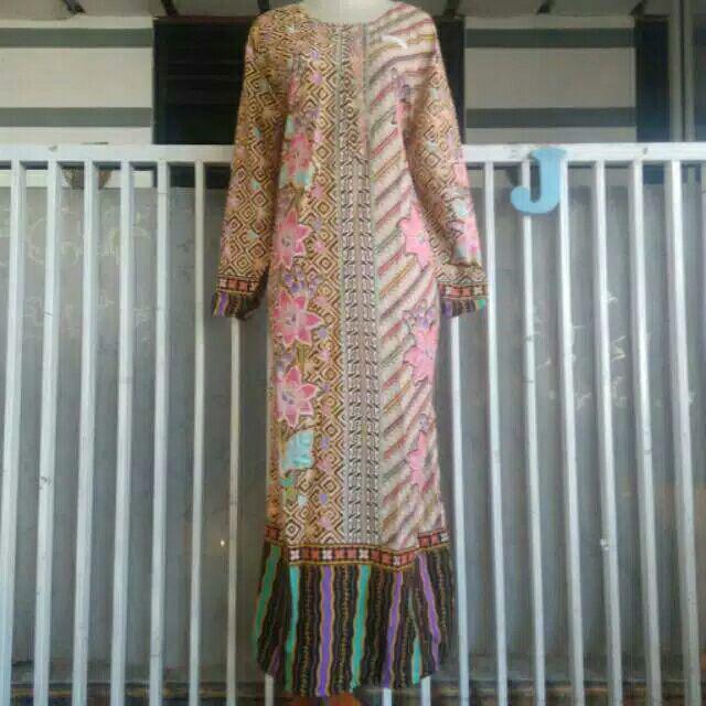 Gamis Longdress Muslim Batik Merk Hap Model Hana Murah
