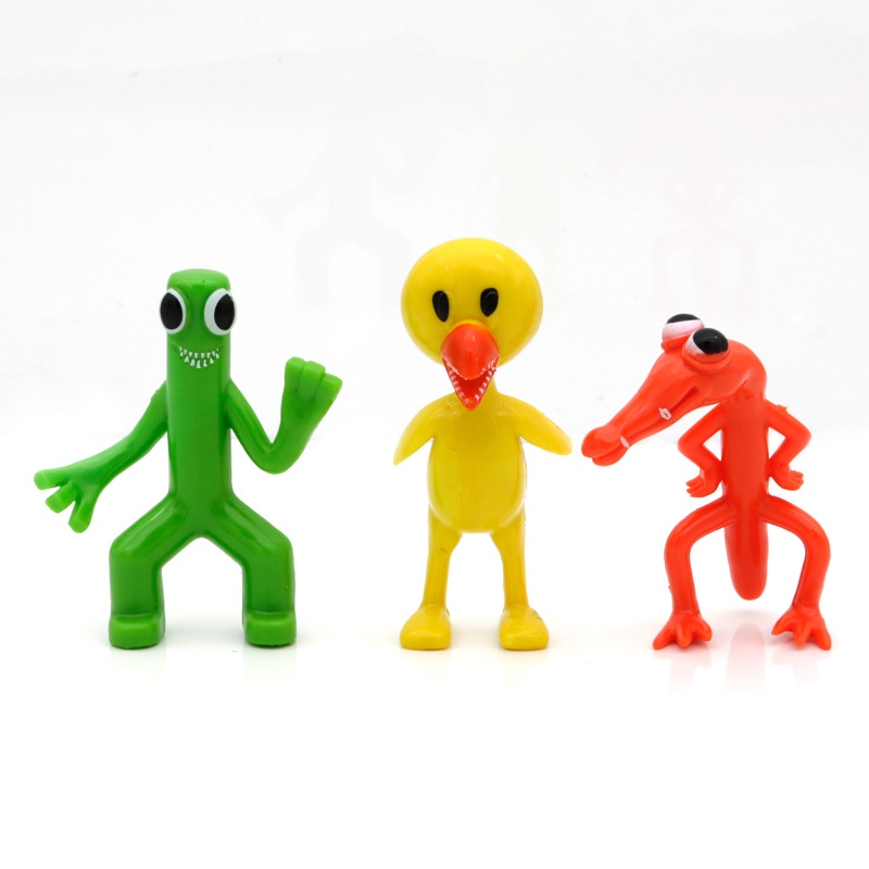 Rainbow Friends 8PCS / Set Mainan Boneka Kartun Monster Biru Untuk Hadiah Ulang Tahun Anak