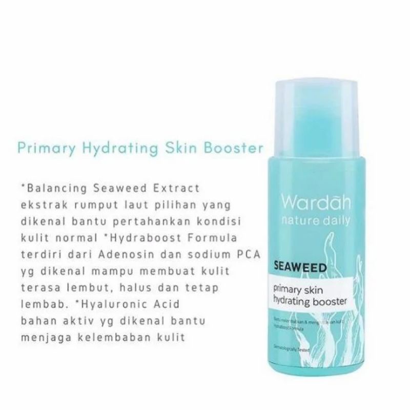 WARDAH Facial Toner Seaweed Primary Hydrating Booster uk 100ml