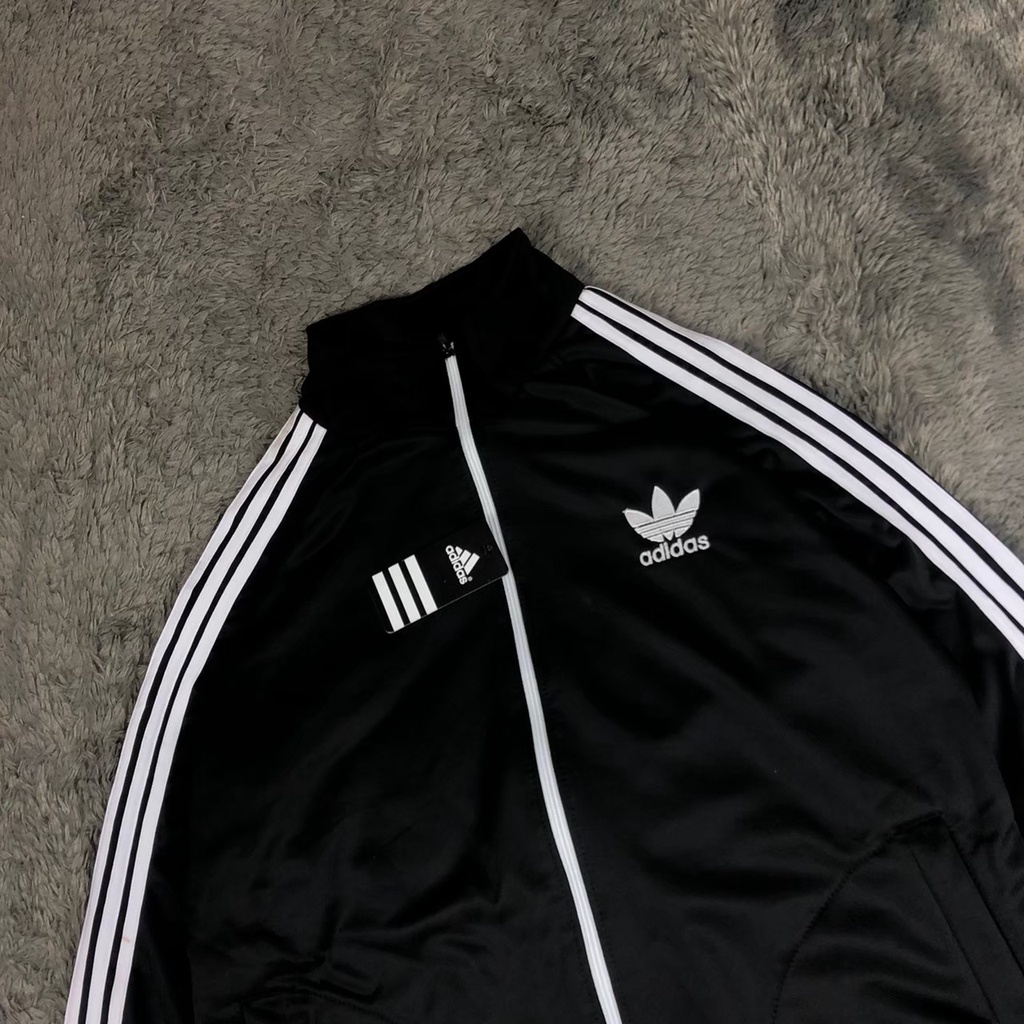 Jaket  Sweater Hoodie Tracktop Adidas Unisex Pria Wanita Bahan Premium Tebal