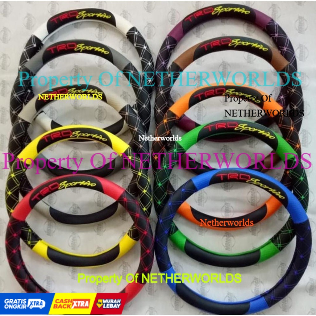 Cover Stir Sarung Setir MBTECH TRD SPORTIVO Mobil Toyota AVANZA / AVANZA VELOZ
