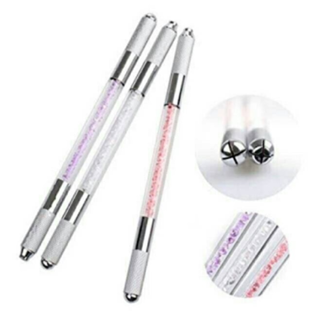 Pen Manual MICROBLADING pink pena manual alat sulam alis bibir eyeliner