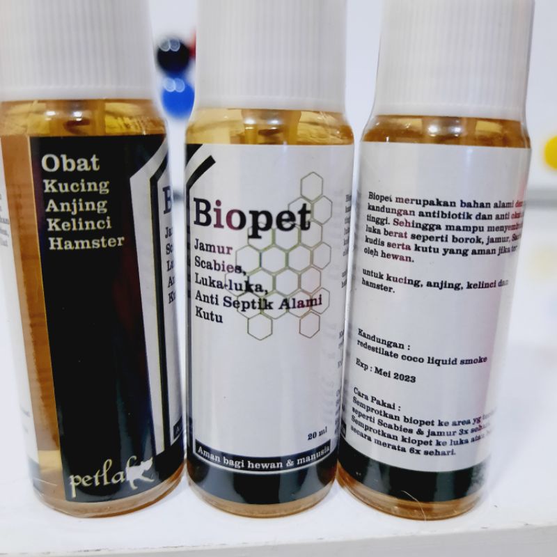 BIOPET obat jamur/scabies/luka/kutu hewan aman bagi hewan 30ml