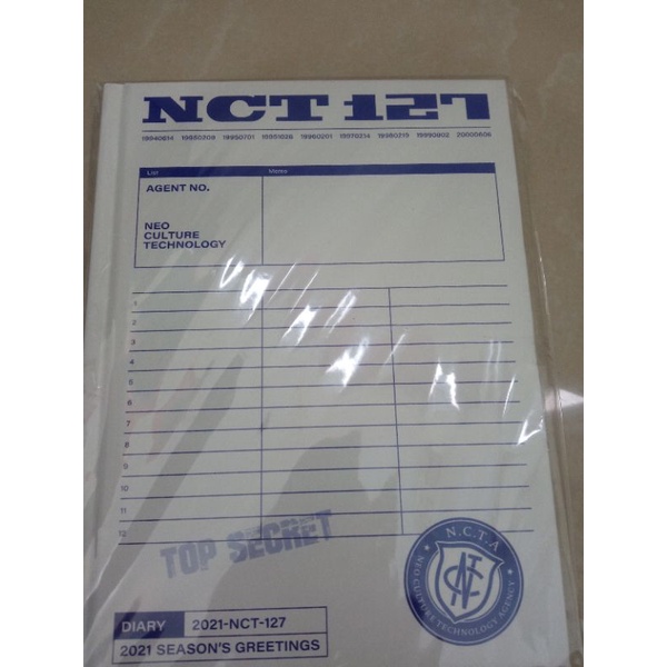 HARDCOVER Diary SG NCT 127 Termurah