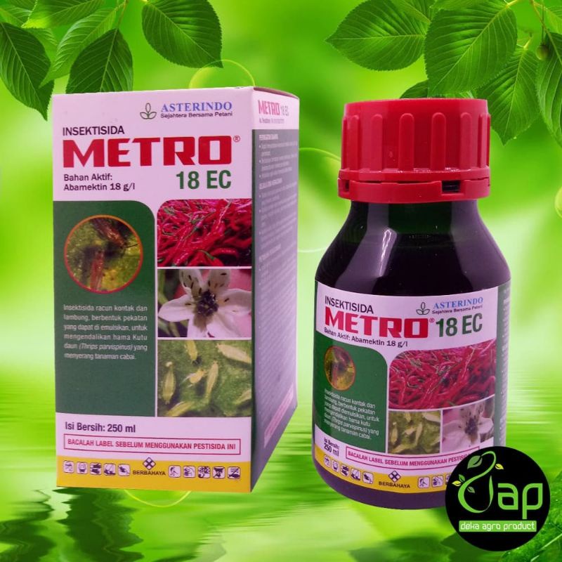 INSEKTISIDA  METRO 18 EC 250ML - Bahan Aktif Abamectin