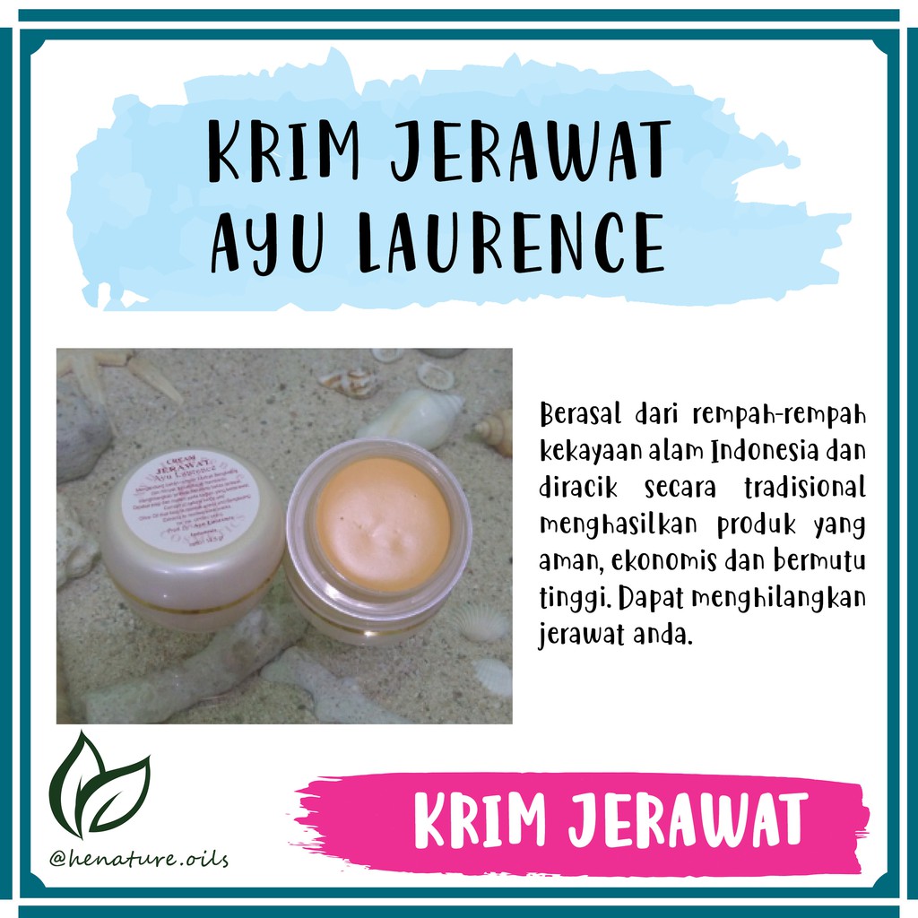 

AYU LAURENCE ORIGINAL - KRIM JERAWAT - BEST SELLER 100%