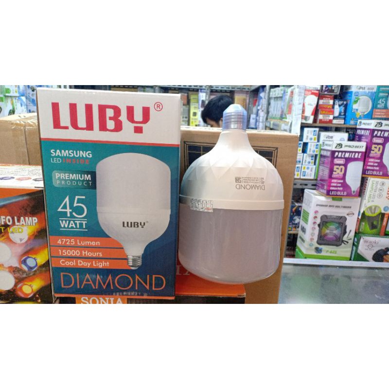 Lampu Led Capsule Luby Diamond 45 Watt Cahaya Putih