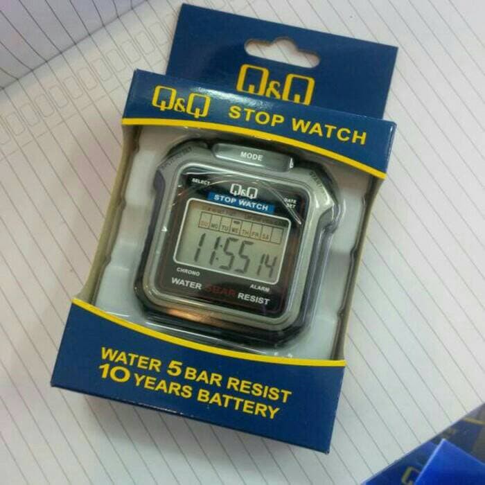 STOPWATCH Pengukur Waktu Original Q&amp;Q QnQ QQ HS43 Series