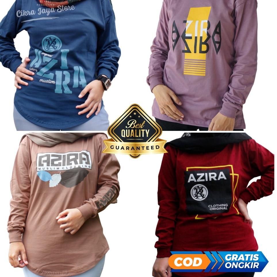 Baju Wanita // Kaos Azira // Atasan WanitaTangan Panjang // Style Zolaqu [CF. 680022]