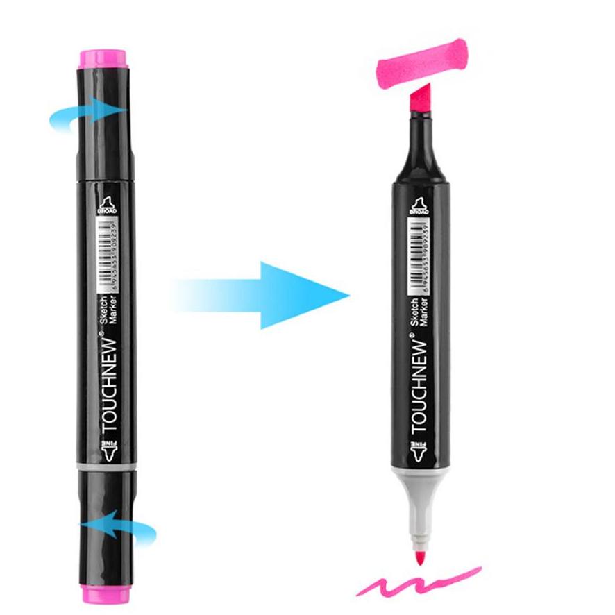 

Sale 12.12 Touchfive Touchnew Marker Spidol 60 80 Colors Twin Markers Animasi 에