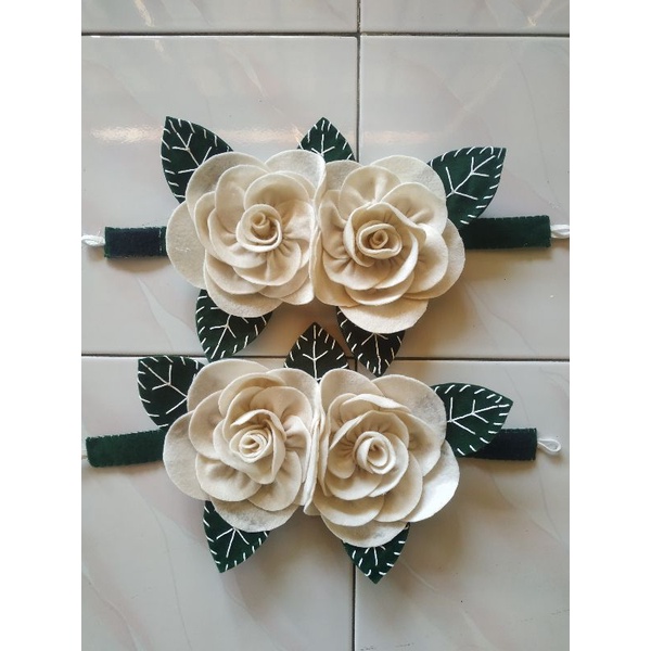 ikat gorden bunga flanel rose