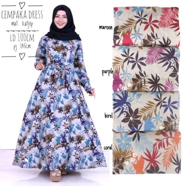 DRESS GAMIS MUSLIMAH FASHION WANITA HIJAB HITS SELEBGRAM