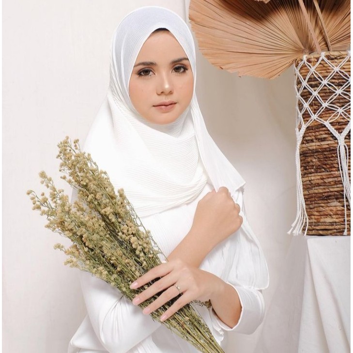 Jilbab Pashmina Plisket