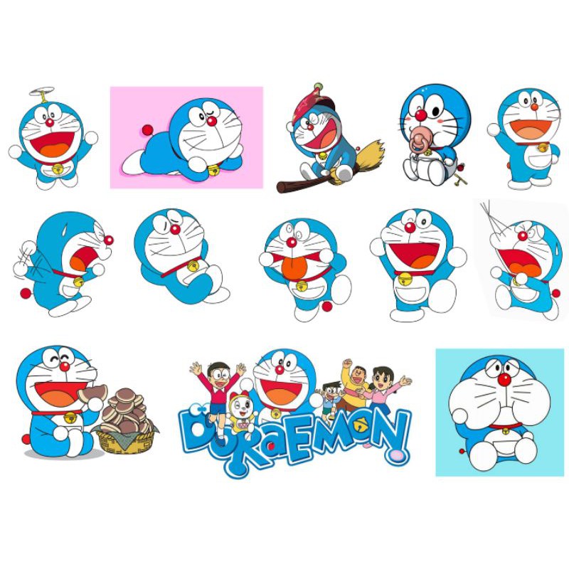 sticker pack stiker doraemon cartoon untuk tumblr laptop case koper coolcase lucu anak anak