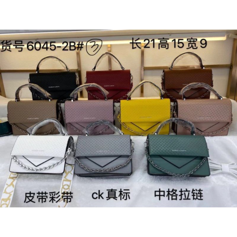 Tas fashion ck 6045-2B ANYAM &amp; 6045-2 polos import 3 tali kulit dove uk21x9x15cm handabags selempang