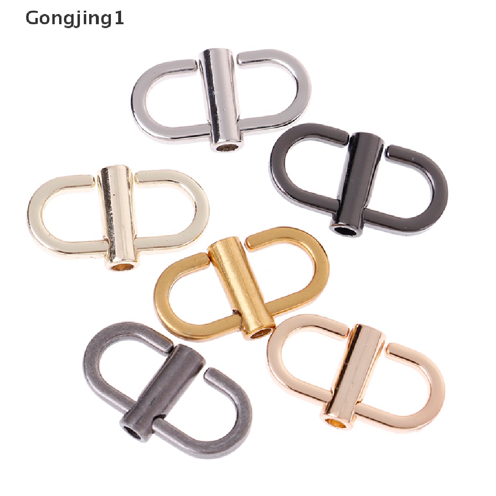 Gongjing1 1 Pasang Strap Rantai Metal Adjustable Aksesoris Tas Bahu Wanita