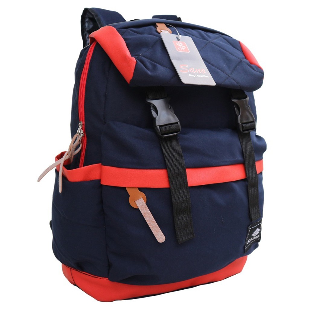 Jual Tas Ransel Punggung Laptop Cewek Sekolah Kuliah Casual Gaya Gaul Murah Distro Kain Bagus Awet