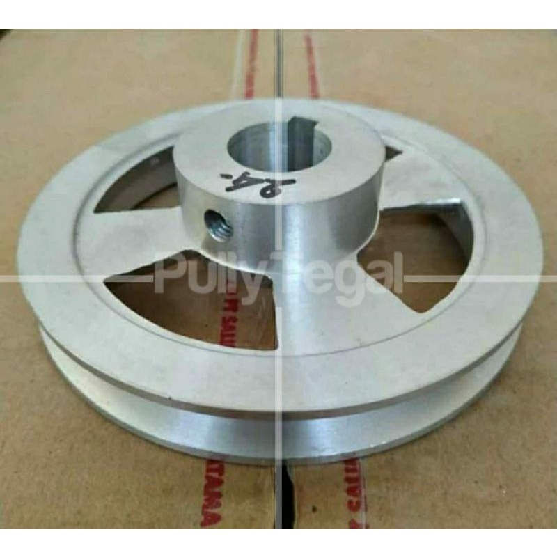 PULLY PULLI PULLEY A1 x 5 Inch lobang AS 6 mm- 8 mm - 9 mm - 10 mm - 12 mm - 14 mm - 15 mm - 16 mm - 17 mm - 18 mm - 19 mm - 20 mm - 22 mm - 24 mm - 1 inch - 28 mm