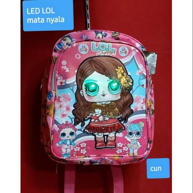 TAS ANAK KARAKTER LOL TAS LED TAS RANGSEL LOL MATA NYALA