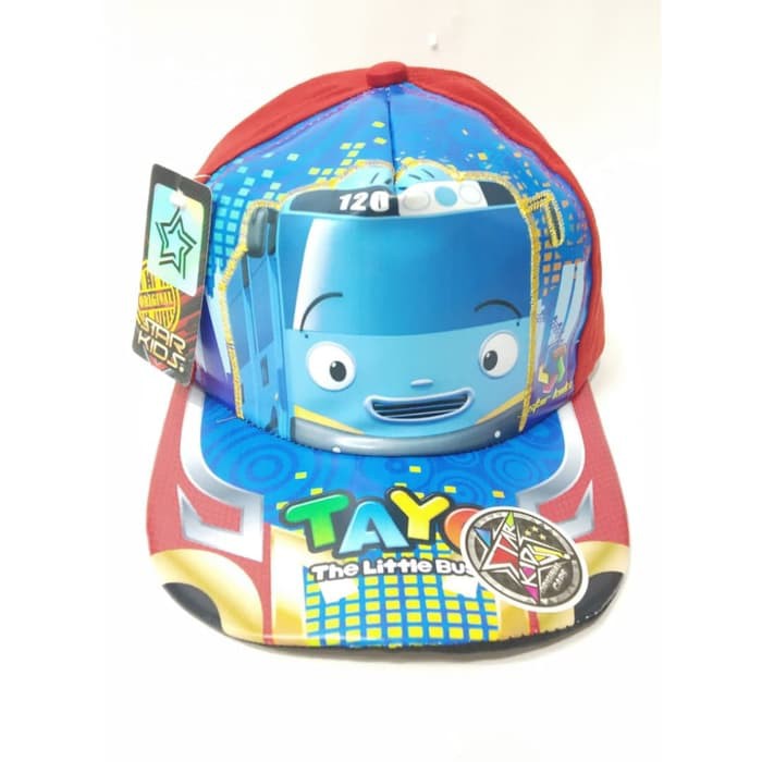 Topi Anak Laki-Laki dan Perempuan Lucu Karakter Tayo Tipe D