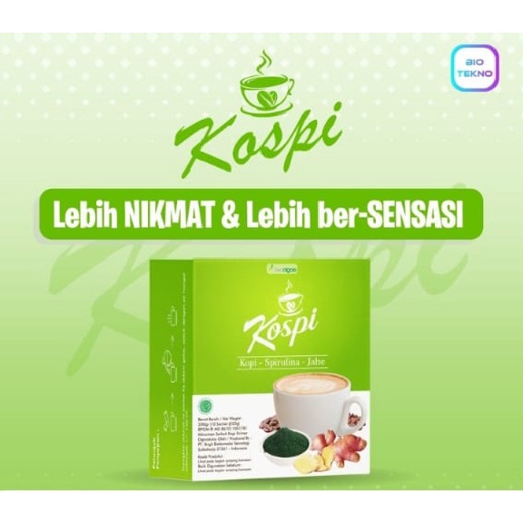 

KOSPI DENGAN EKSTRAK KOPI SPIRULINA DAN JAHE MERAH ISI 10 SACHET| KOPI ANTI OKSIDAN|BETACAROTEN|GAMMA LINOLENIC ACID|MINERAL|MENINGKATKAN STAMINA|MELANCARKAN PEREDARAN DARAH|ARGANIN|PROSTAGLANDIN| PRODUK ASLI | PRODUK PALSU UANG KEMBALI