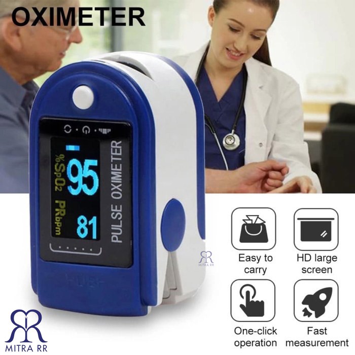 Oximeter Oxymeter Fingertip Pulse LK87 Alat Ukur Heartrate kadar Oksigen Darah - Detak Jantung