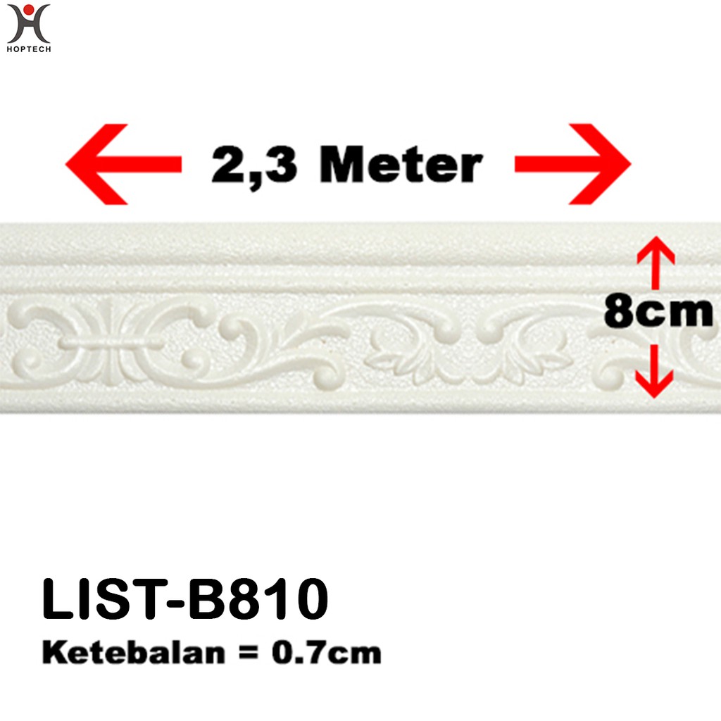 Wall Border List / Wallborder Foam 3D /Walpaper List Foam Stiker Dinding / List dinding 3D 2.3 Meter-LIST B810